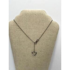 James Avery Infinite Heart Love Necklace Sterling Silver Necklace 17” Chain